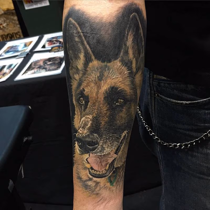 German Shepard Dog Tattoo