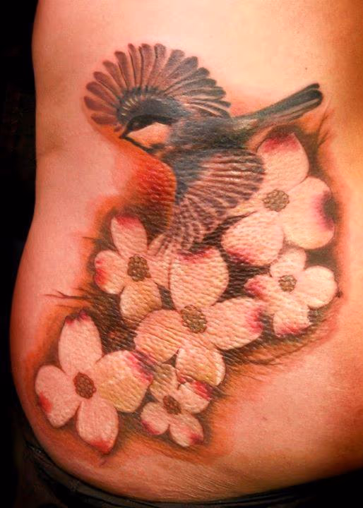 Bird and Flowers