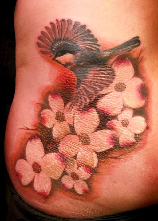 Bird and Flowers