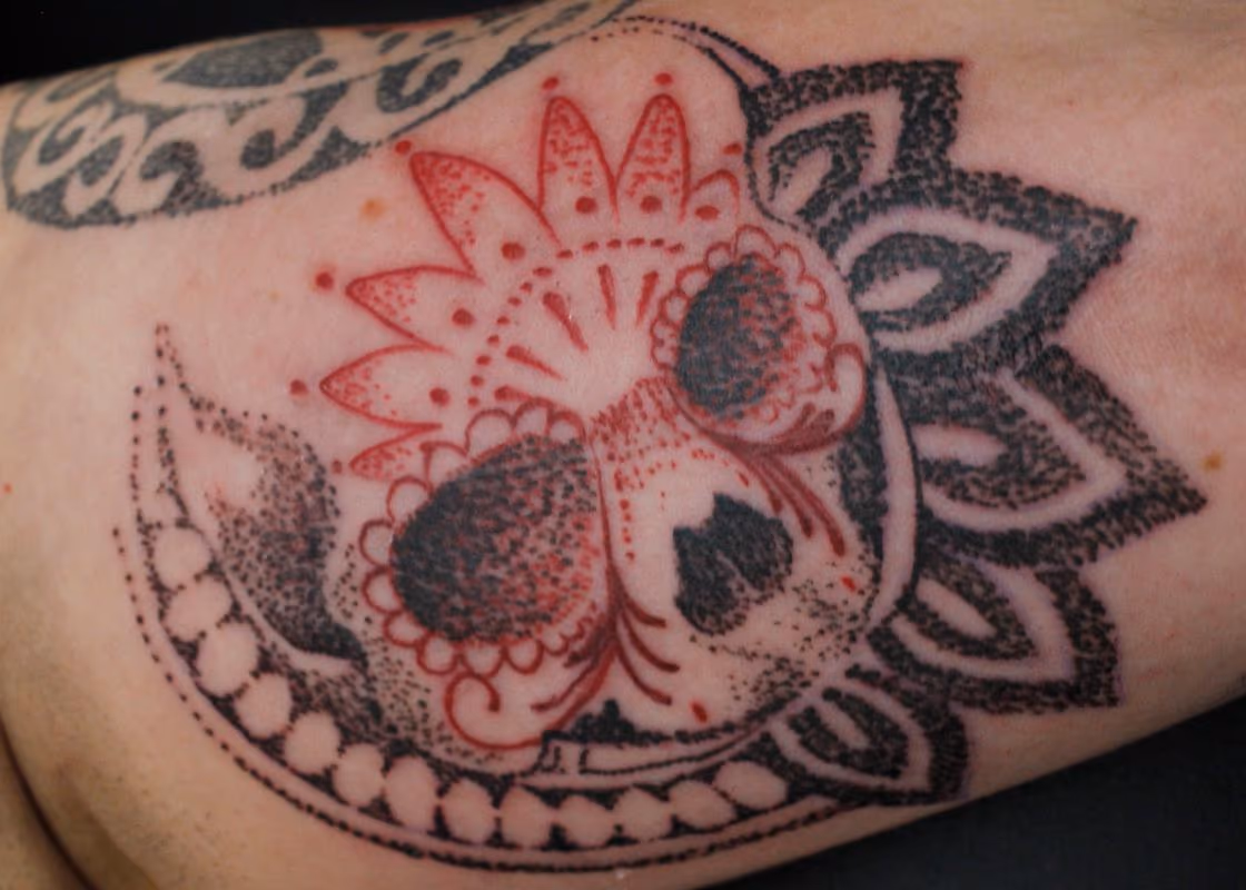 Stipple Skull