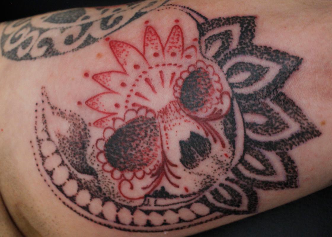 Stipple Skull