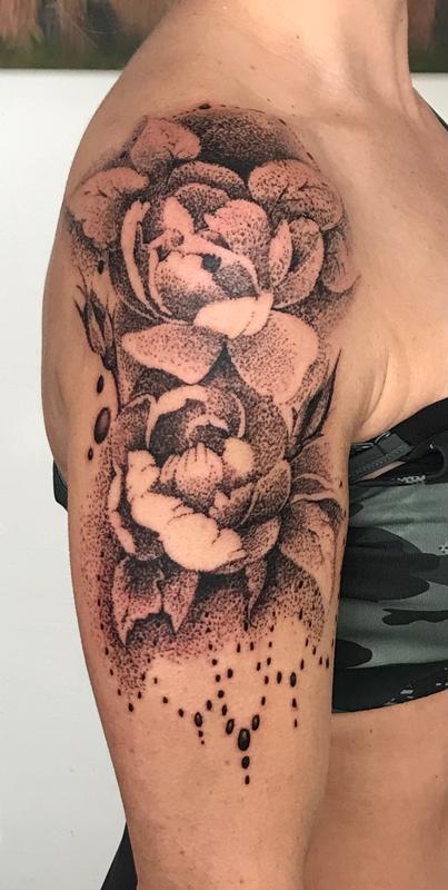 Pointelistic Peonies
