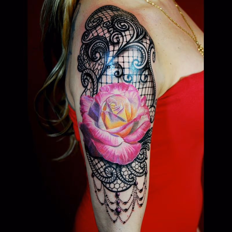 Rose and lace 2