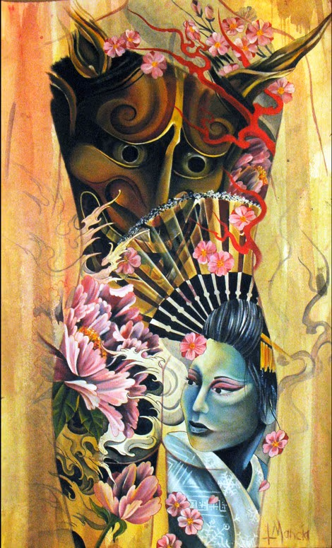 Backpiece painting