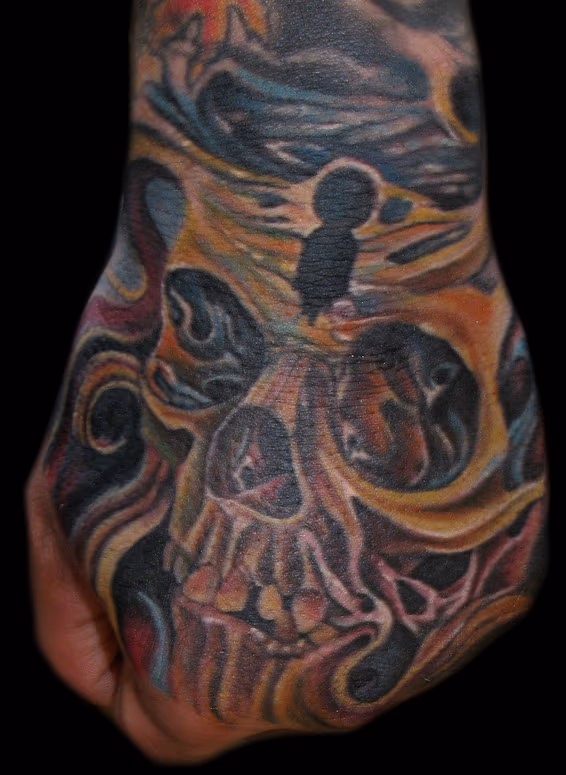 Skull hand morph