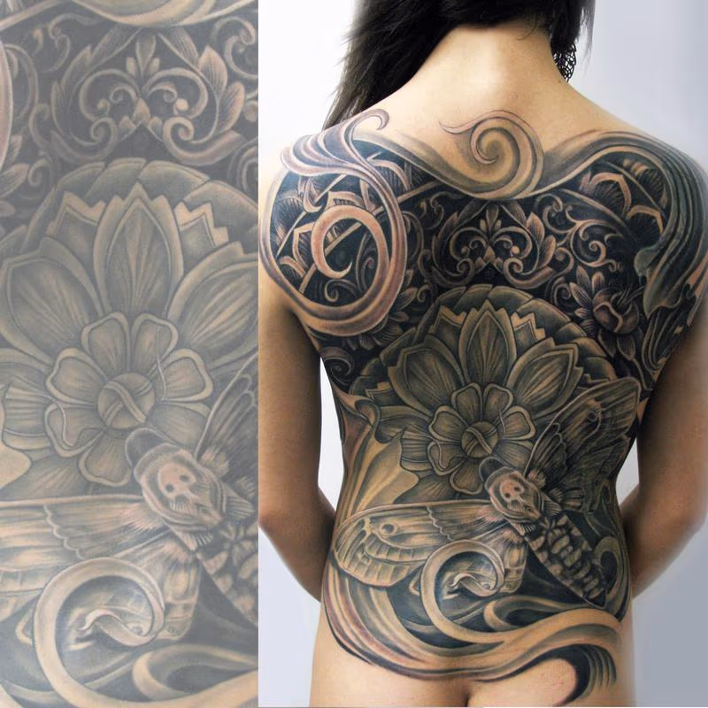 ornate backpiece