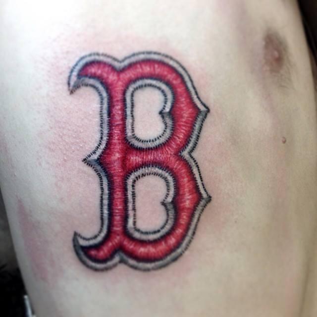 Red Sox Embroidery Tattoo