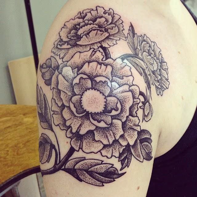 Dotwork Flowers