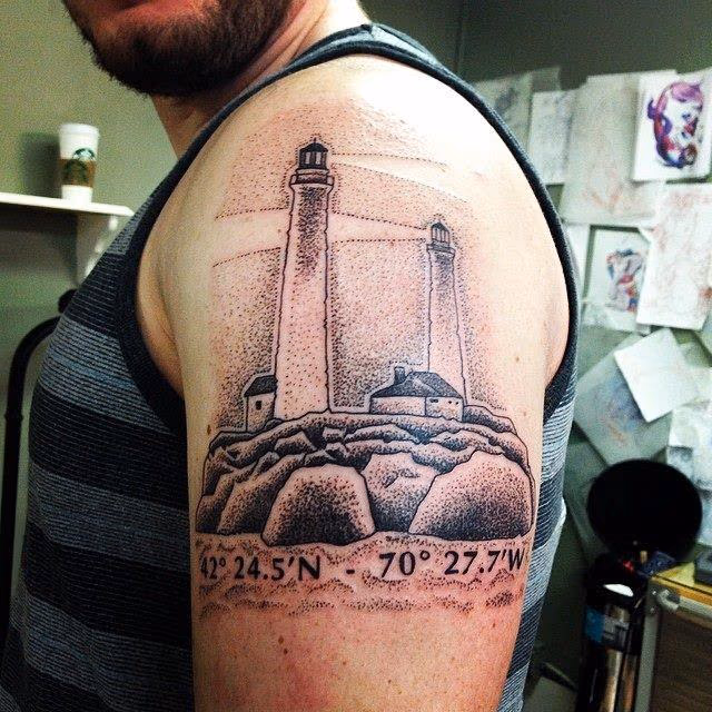 Lighthouse Dotwork