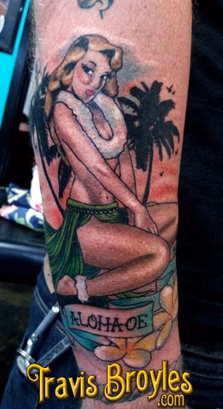 Hawaiian Pinup