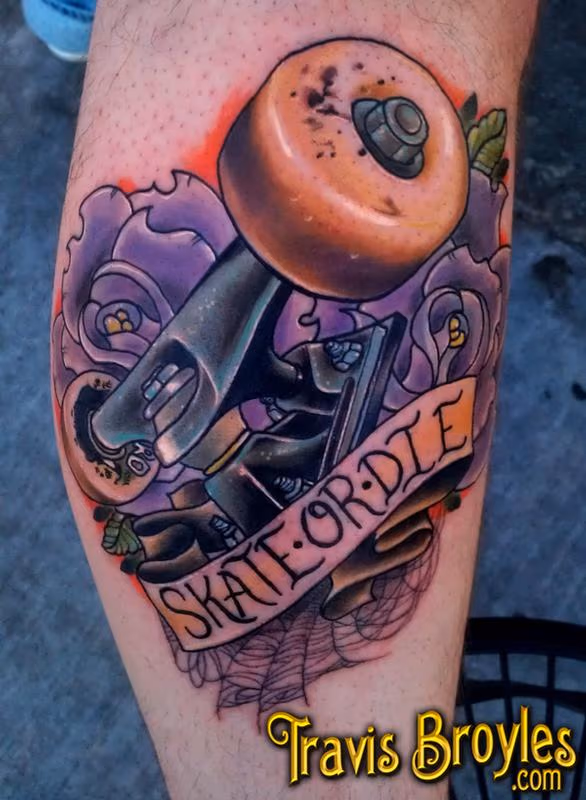 Skate or Die Tattoo