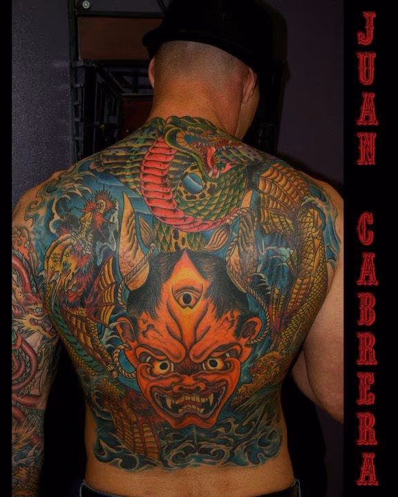 Japanese inspired back piece