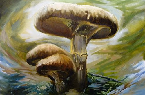 Mushrooms Painting