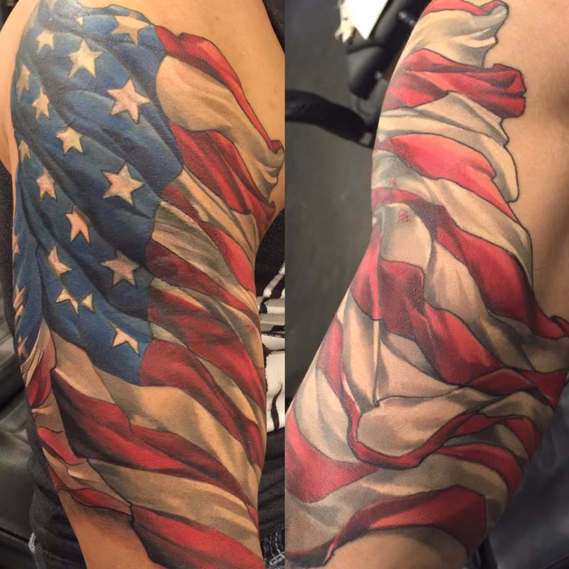 Damon Conklin American flag
