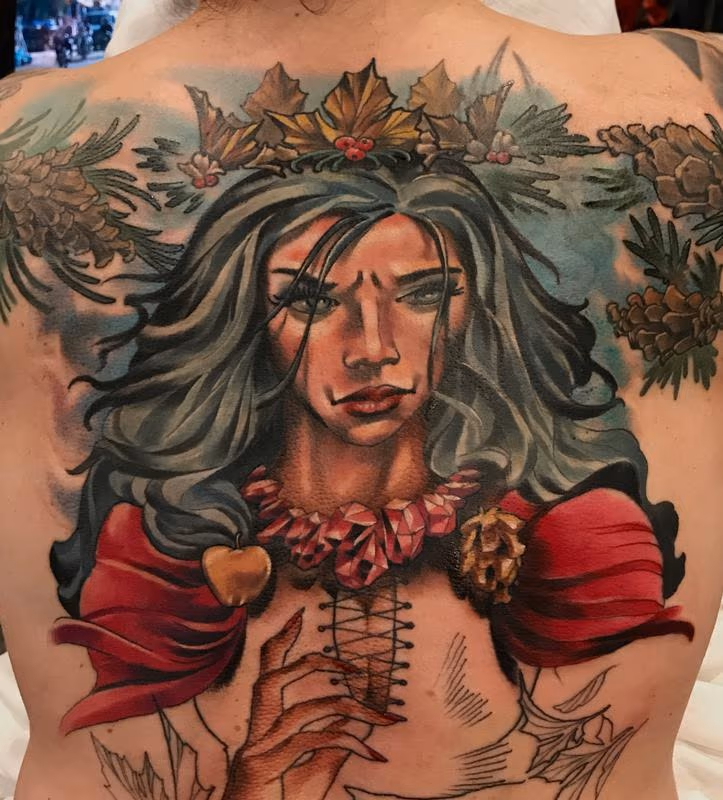 Damon Conklin Woman with Holly crown