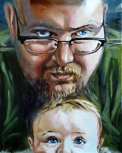 Father and Son Painting