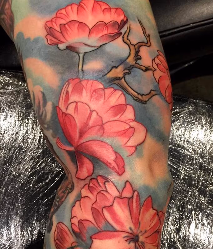 Damon Conklin Pink Flowers