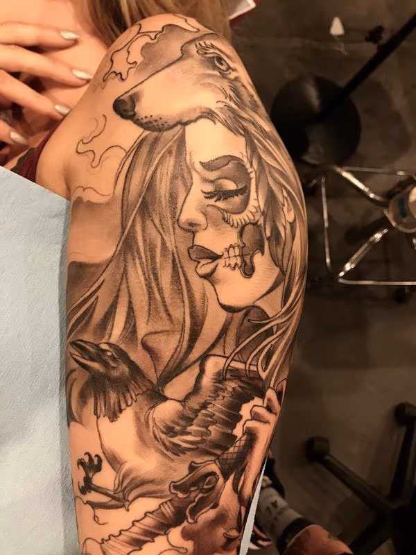 Damon Conklin Bear Clad Woman Warrior