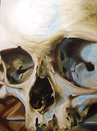 Skull Oil Painting