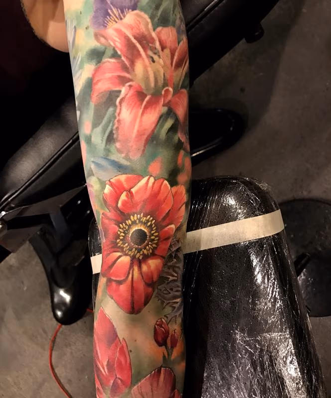 Damon Conklin Floral Sleeve