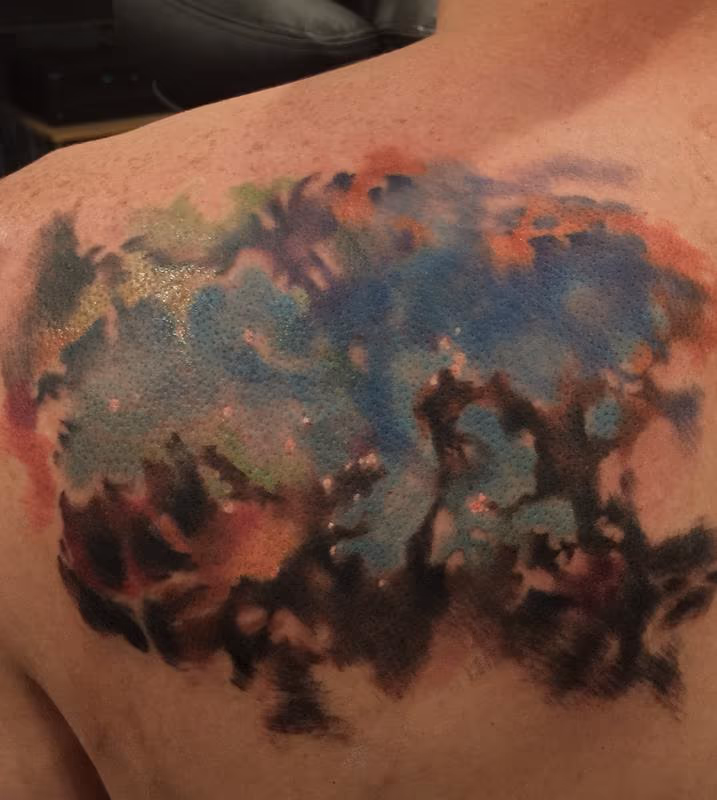 Damon Watercolor Galaxy