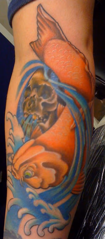 koi & skull