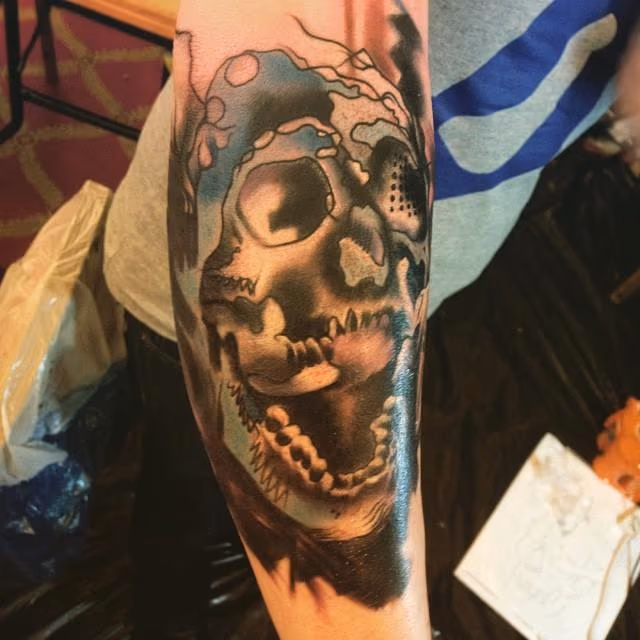 Original Abstract Skull