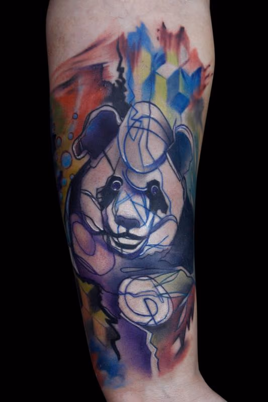 Abstract Panda Bear