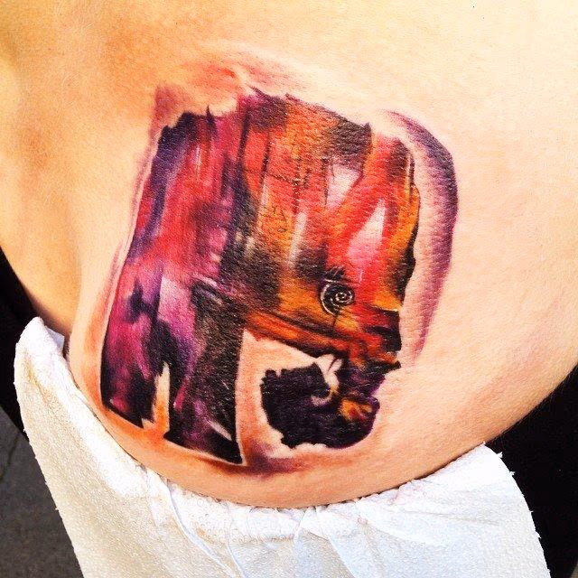 Abstract Baby Elephant