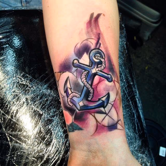 Anchor with Abstract Bckground