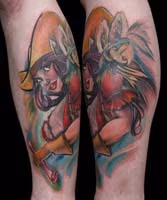 Full Colour Tattoo, Pin Up