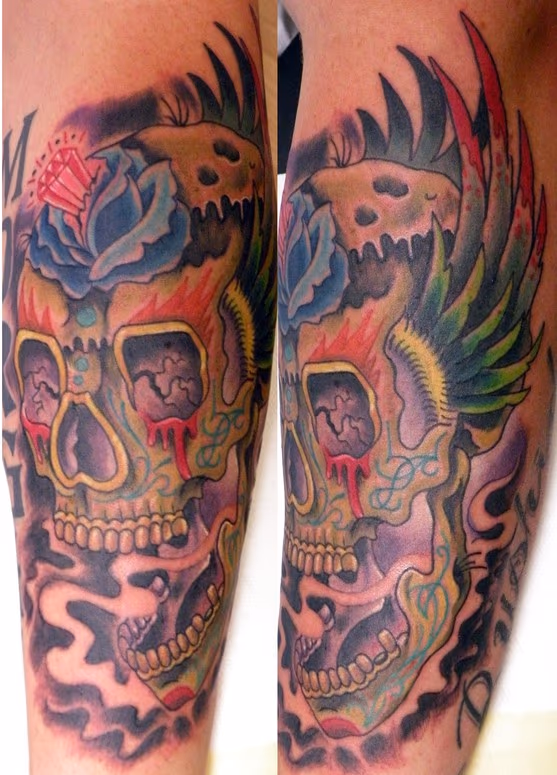 painted skull