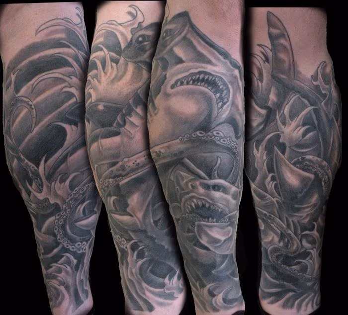 shark leg sleeve
