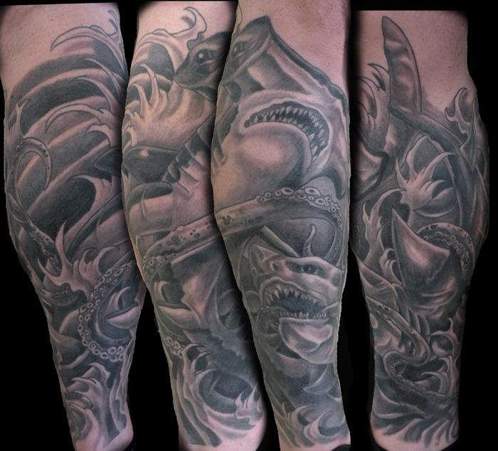 shark leg sleeve