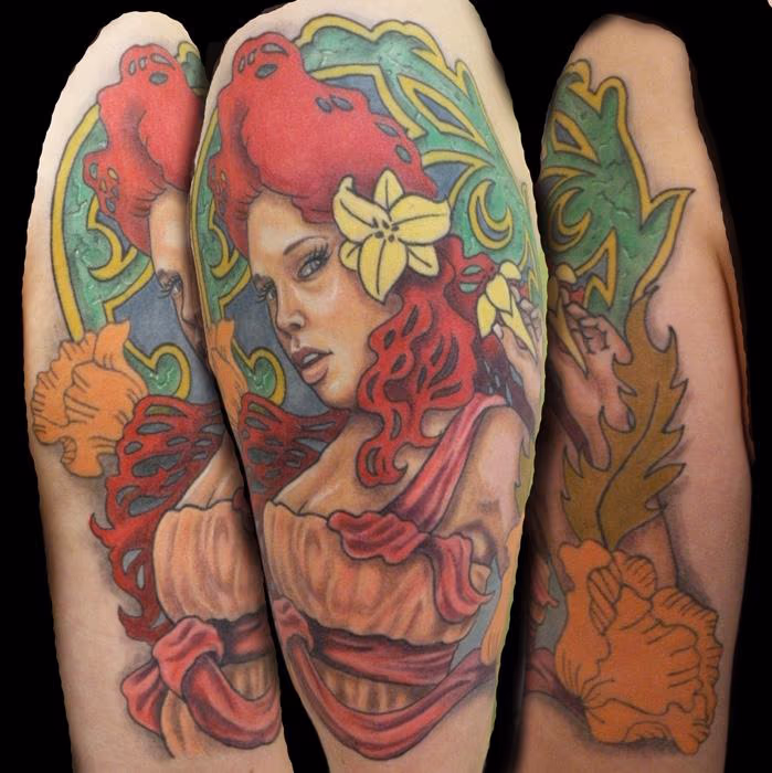 tribute too art nouveau, on my lovely girlfriend