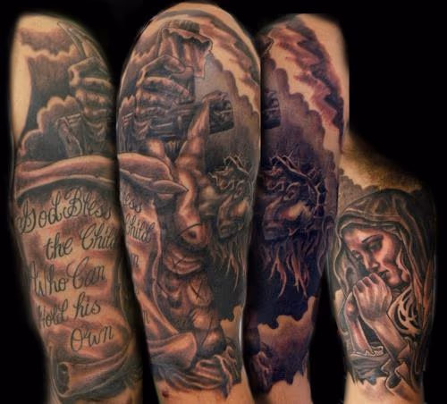 jesus half sleeve