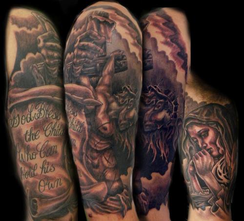 jesus half sleeve