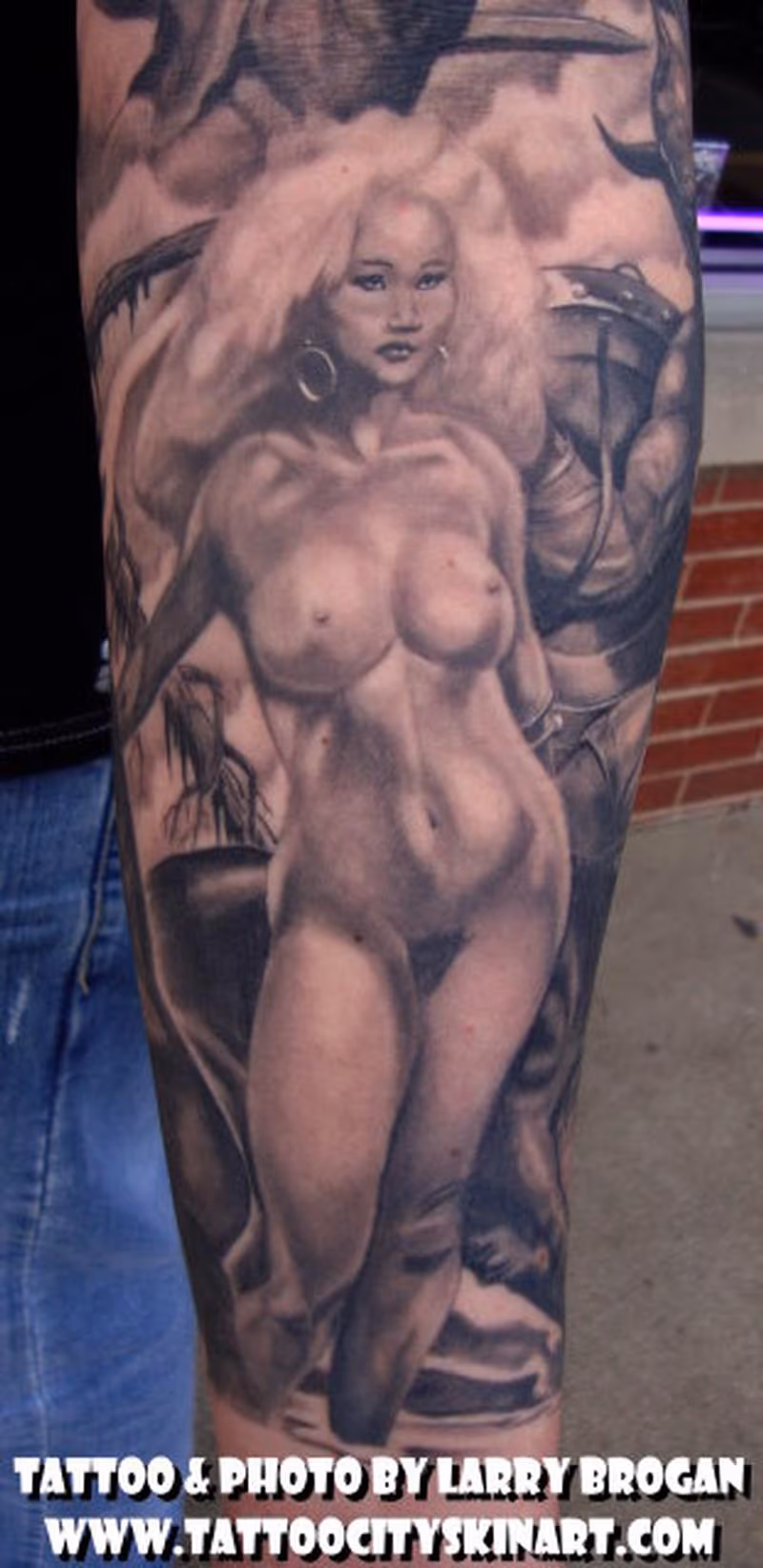 Detail of Frank Frazetta Sleeve