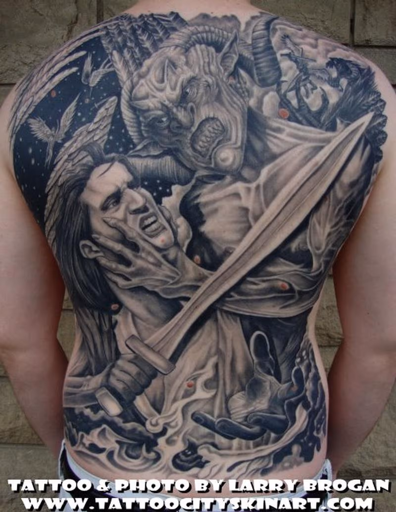 Angle vs Demon Backpiece