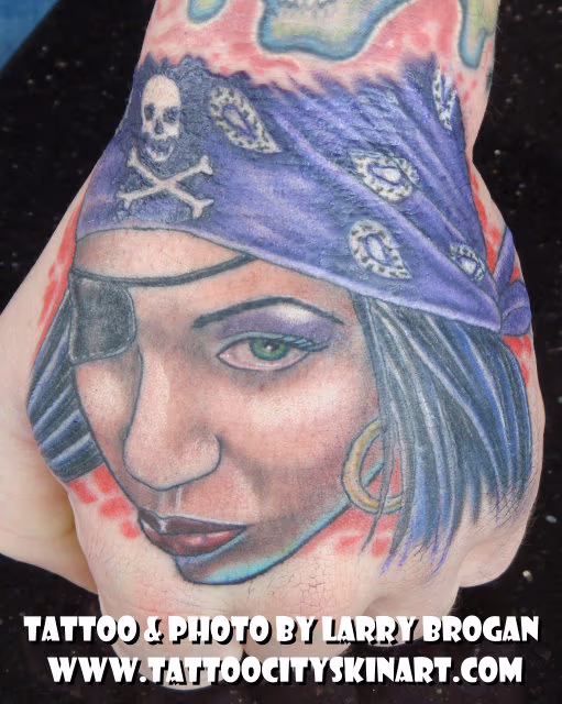 Pirate Girl on the Hand is Worth 2 in the Bush