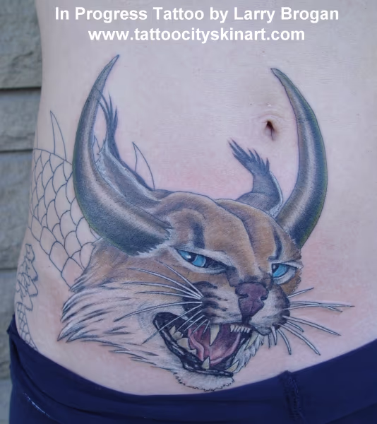 Horny Lynx Head