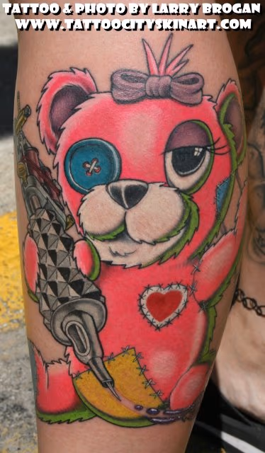Pink Tattooing Teddy Bear
