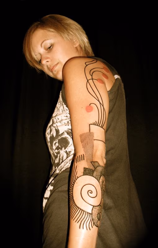 Abstract Sleeve Tattoo