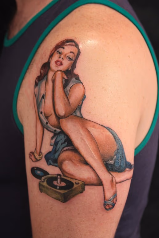 Pin Up Girl Tattoo