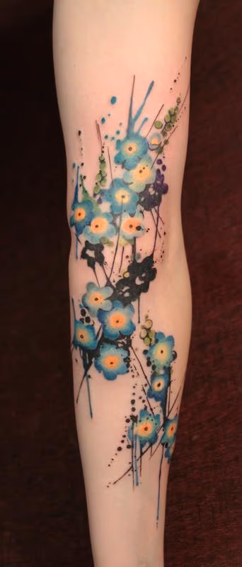 Tiny Blue Flowers