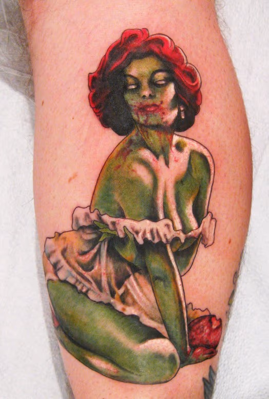 Gil Elvgren Zombie Tattoo
