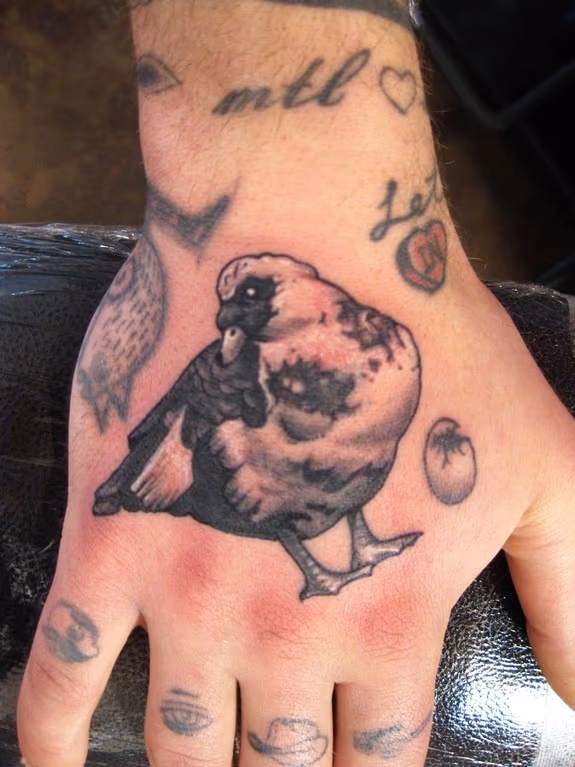 Duck Hand Tattoo