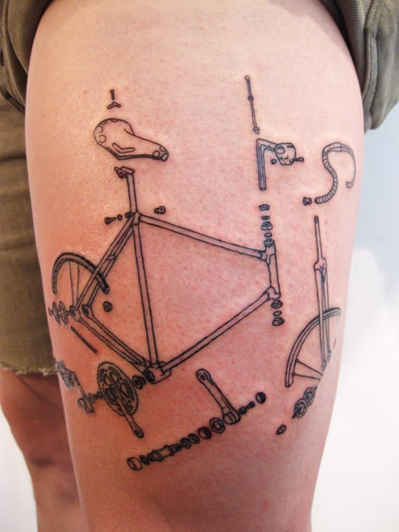 Bike Diagram Tattoo