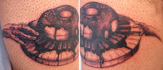Donut Piano tattoo