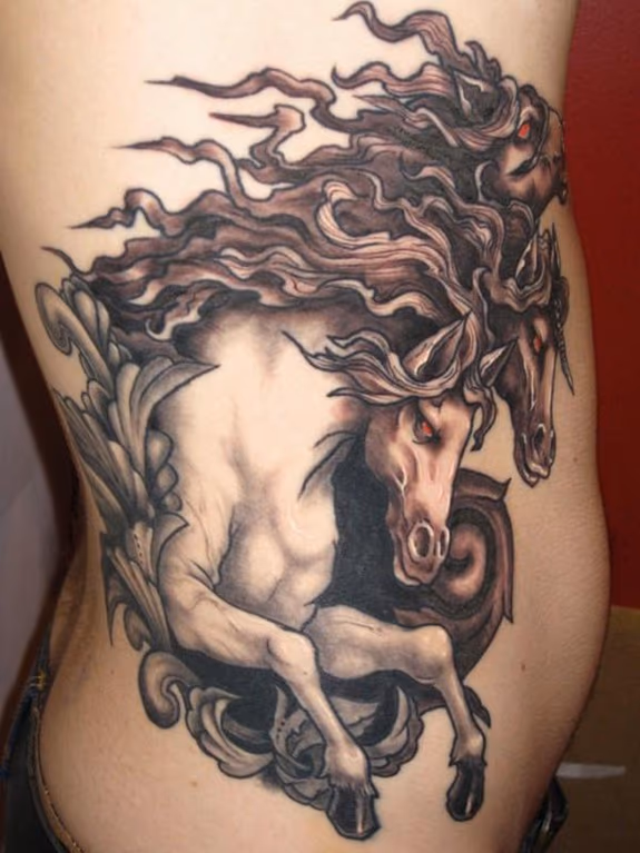 Three Horse Tattoo